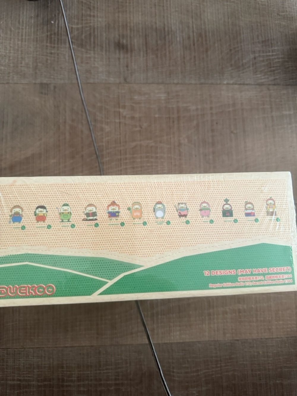 Mini Crossbody Bag in Beige and Green with Character Print